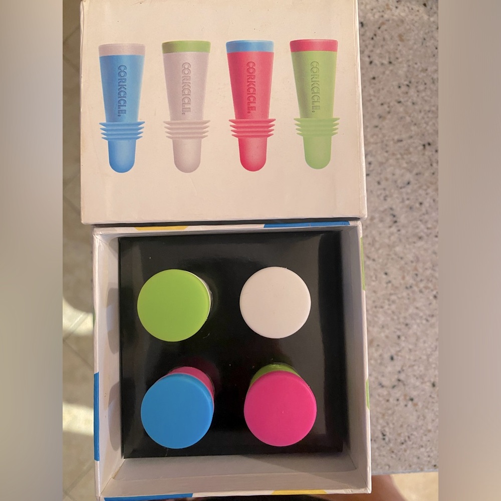 Corkcicle Wine Stoppers, 4 pack - Picture 1 of 4